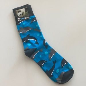 WWF dolphin socks *bundle 3 for $15, 5 for $20!*